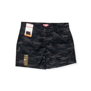 Isaac Mizrahi Black Camouflage Shorts